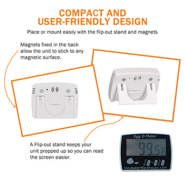 Egg-O-Meter™ | Egg Incubator Hatching Thermometer - A Better Egg Thermometer